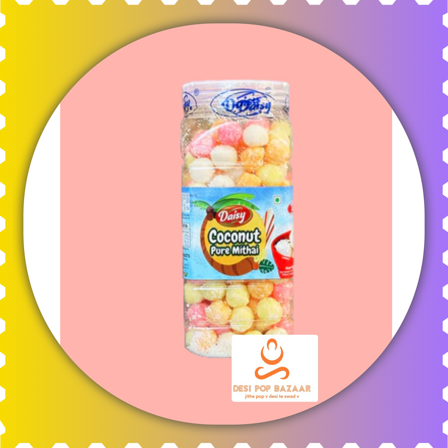 COLORFUL COCONUT LADOO / 1 Box